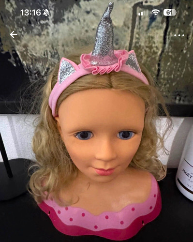 Schminkkopf frisierkopf blond - schminkkopf,